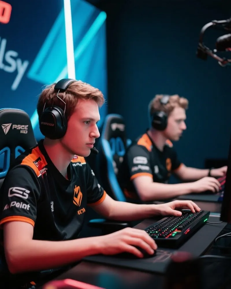 激烈的英雄联盟比赛现场